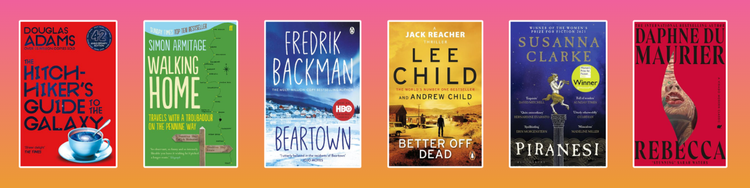 The first five books on the Inspire's Favourite Reads shortlist