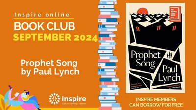 Image showing the front cover of September's book choice the Prophet Song by Paul Lynch