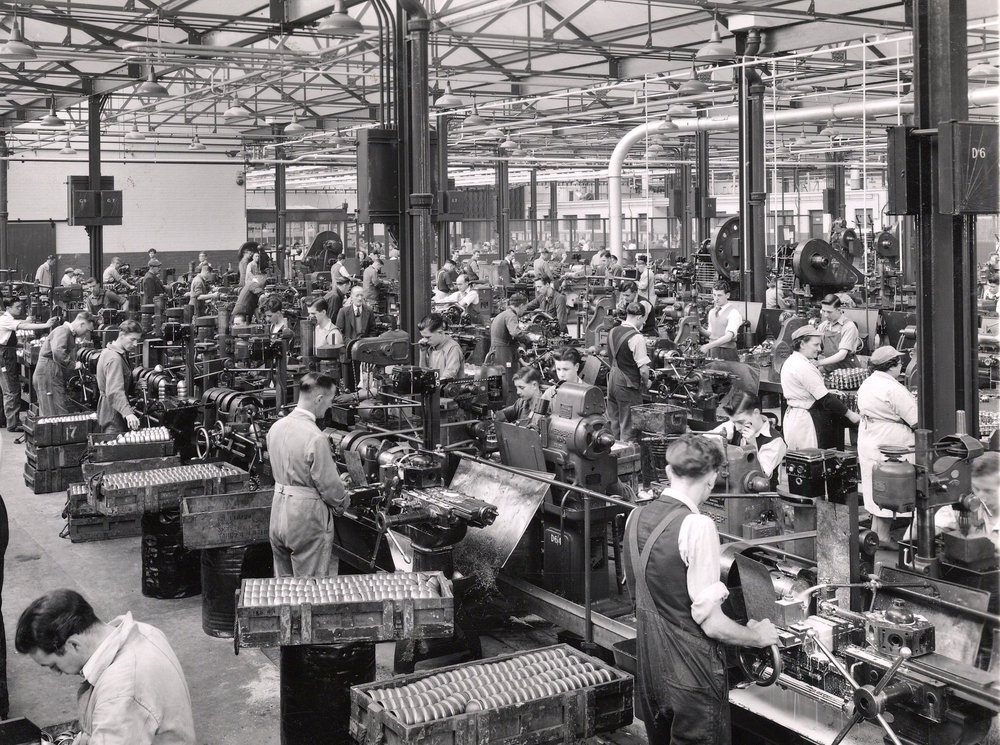 Image of Raleigh factory workers
