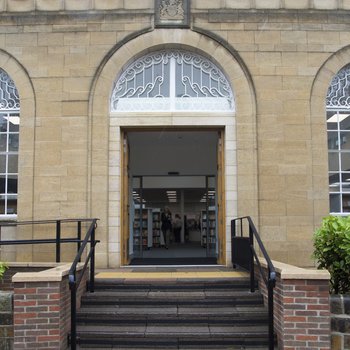The exterior of Beeston Library