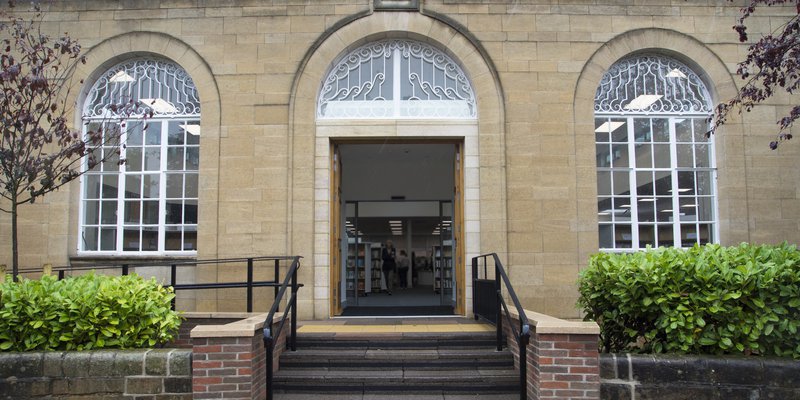 The exterior of Beeston Library