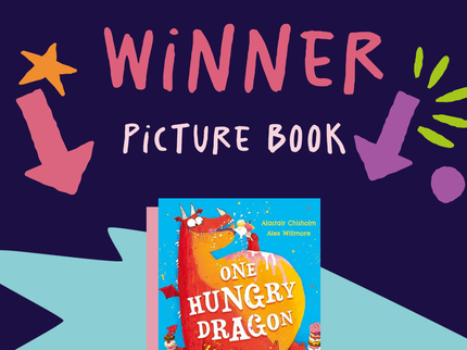 One Hungry Dragon graphic with book cover