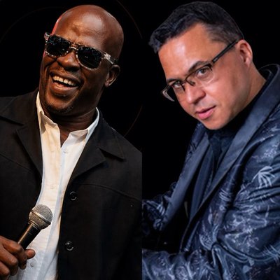 Photograph of jazz performers Gwyn Jay Allen and Alex Wilson