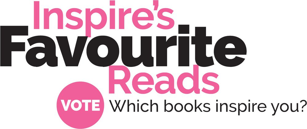 Inspire's Favourite Reads title graphic with vote sticker