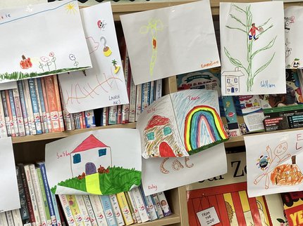 Drawings of a favourite place on display.