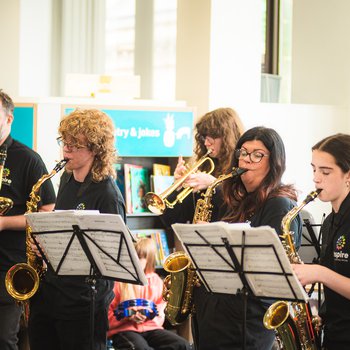 Inspire's Red Hot Band in full swing!