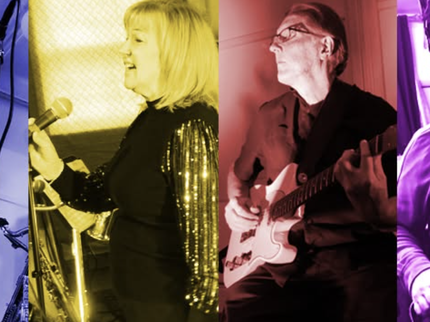 Composite photo of the four members of Jazz Expressions
