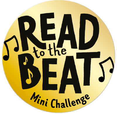 Gold Read to the Beat Mini Challenge Sticker