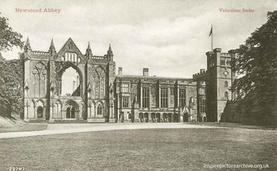 Front view of Newstead Abbey, c.1930s