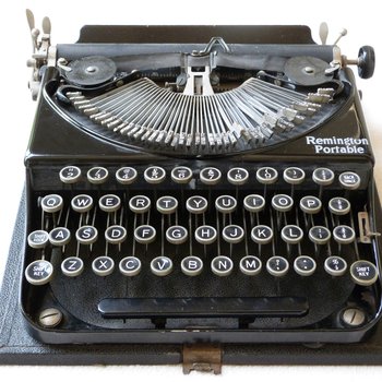 Agatha Christie’s Remington typewriter from 1937. © The Christie Archive Trust