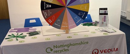 Recycling spinning wheel