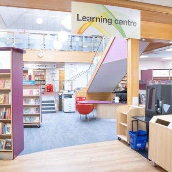 Stapleford library, main help desk