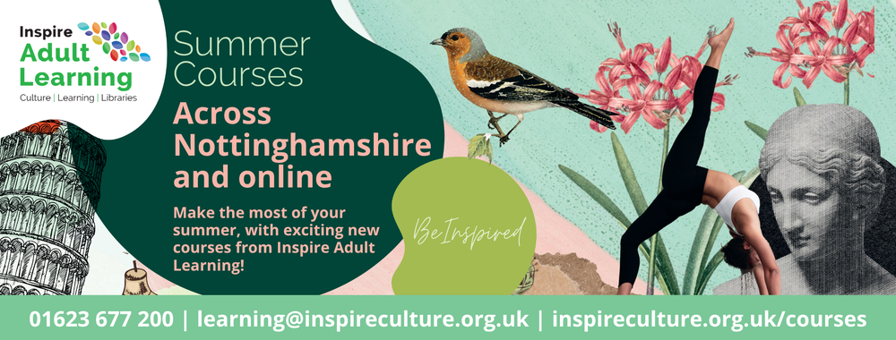 A banner featuring three smiling learners and advertising our Inspire Learning course guide for spring 2026.