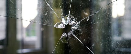 smashed glass