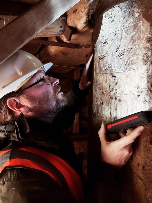 A photo of Buildings Archaeologist, Dr. James Wright