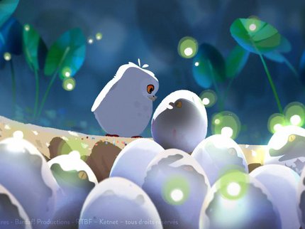 Image of two animated owls looking at each other