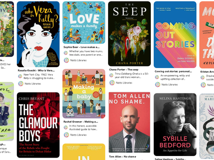 screenshot of pinterest book recommendations