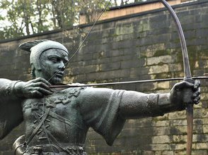 Robin hood statue